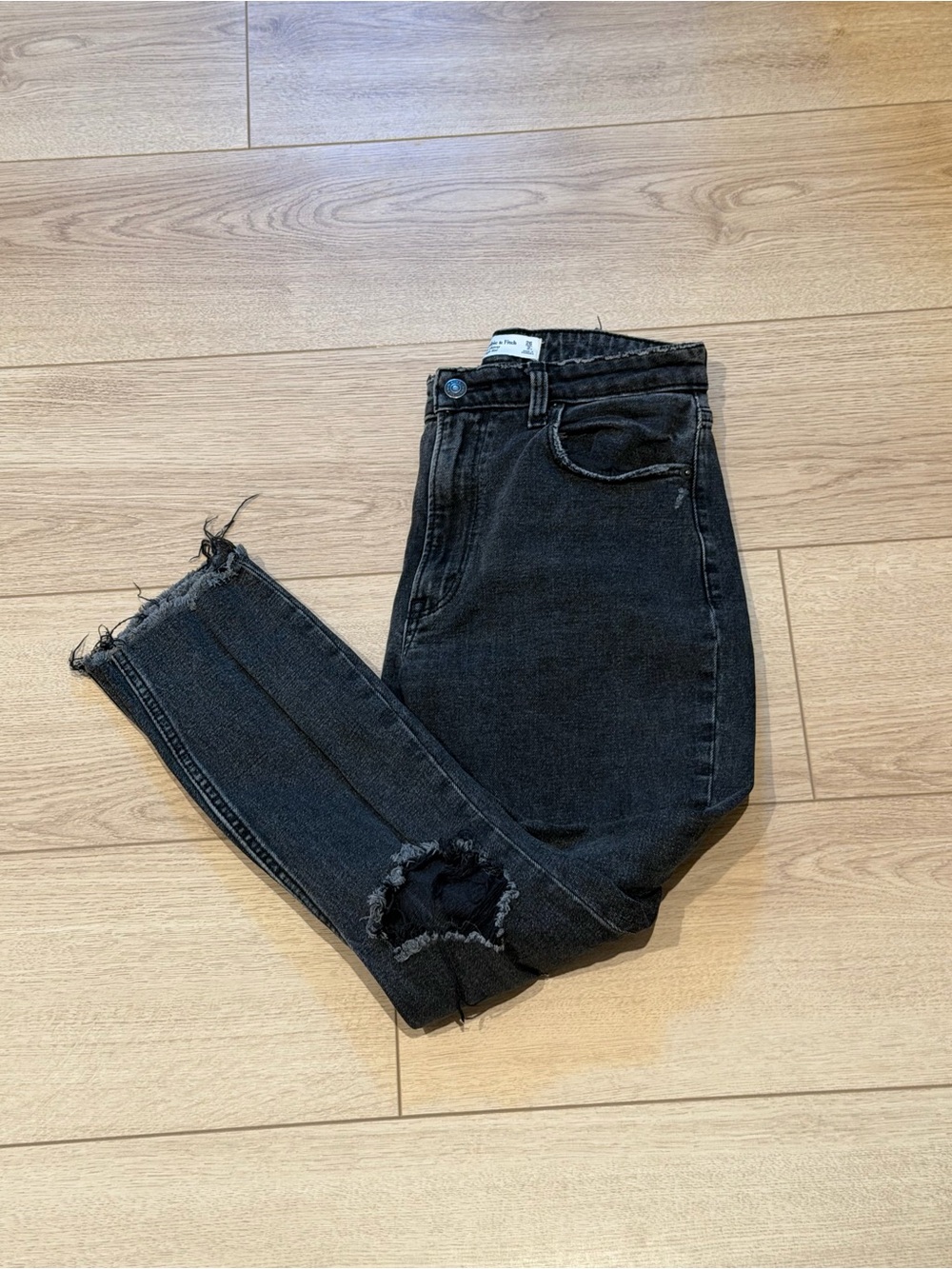 Abercrombie & Fitch Black Curve Love Skinny High Rise Jeans
